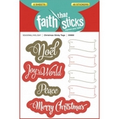 Christmas Sticky Tags